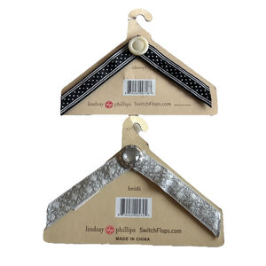 Lindsay Phillips Switch Flops Size M HEIDI, CHERYL. Lot of 2 FLOP SIZE 7/8